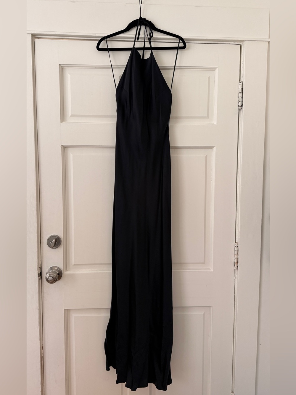 Reformation Black Jeany Silky Dress - XS